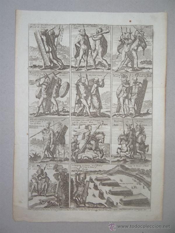 Arte: Antiguos guerreros germanos, 1750. - Foto 5
