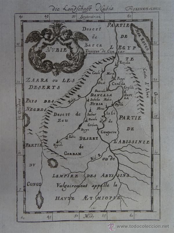 Arte: Nubia (Egipto), 1719.Mallet - Foto 1
