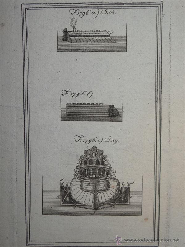 Arte: Construcci&oacute;n naval, 1789. Kr&uuml;nitz - Foto 2
