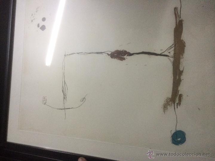 Art: BONITO GRABADO DE RIERA ARAGO,CON TECNICA MIXTA