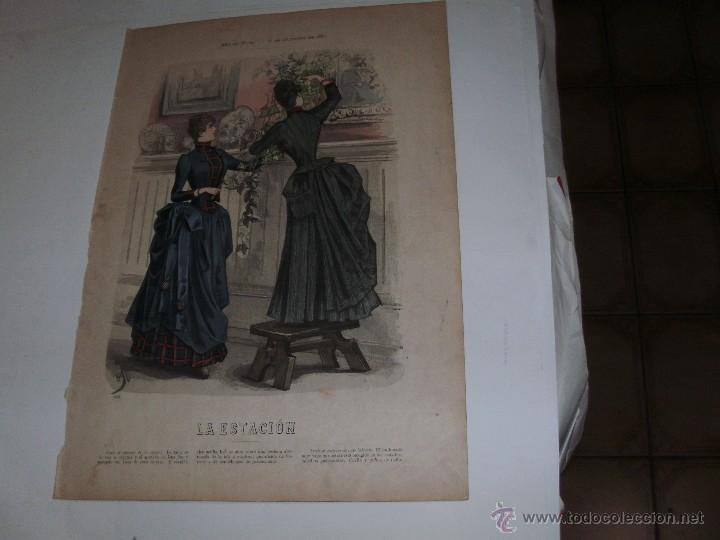 Arte: LE MODE ILLUSTR&Eacute;E - ANTIQUE ENGRAVING - - Foto 1