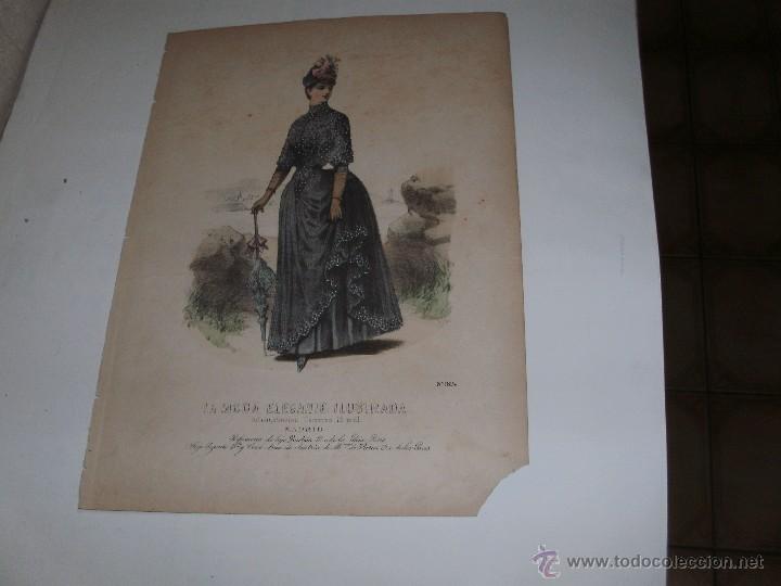 Arte: LE MODE ILLUSTR&Eacute;E - ANTIQUE ENGRAVING - - Foto 2
