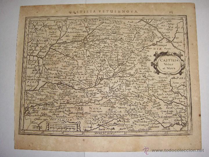 Arte: Mapa de Castilla. Castilia Vetus et Nova. 1628. - Foto 2