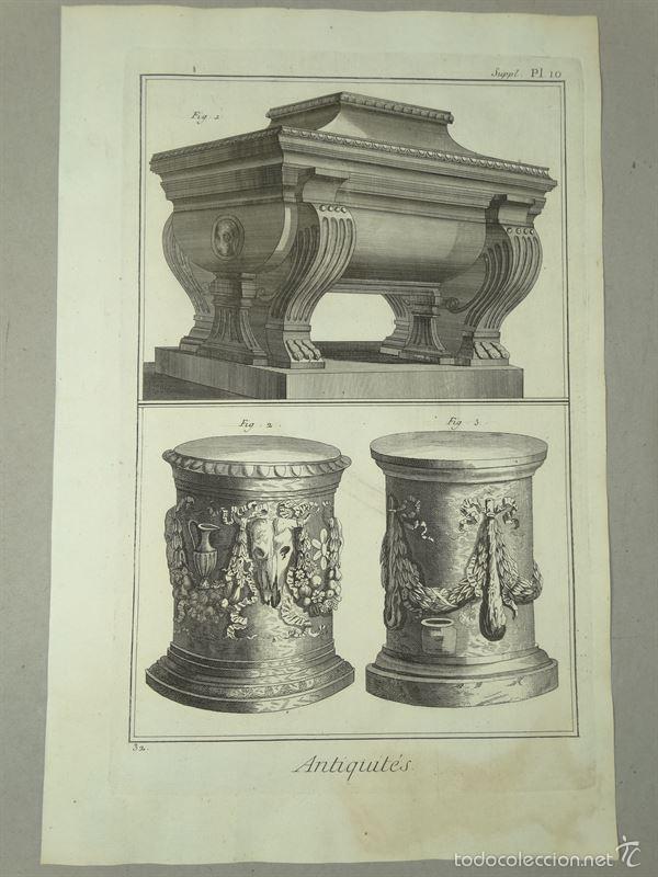 Arte: Antiquit&eacute;s romaines . Diderot- DAlembert, 1775 - Foto 1