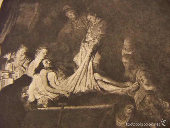 Arte: Grabado de Rembrandt de 1906 - Foto 2