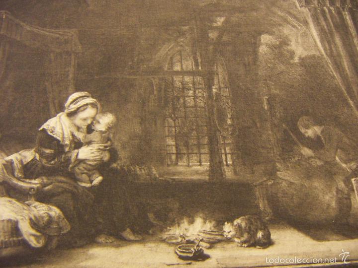 Arte: Grabado de Rembrandt de 1906 - Foto 2