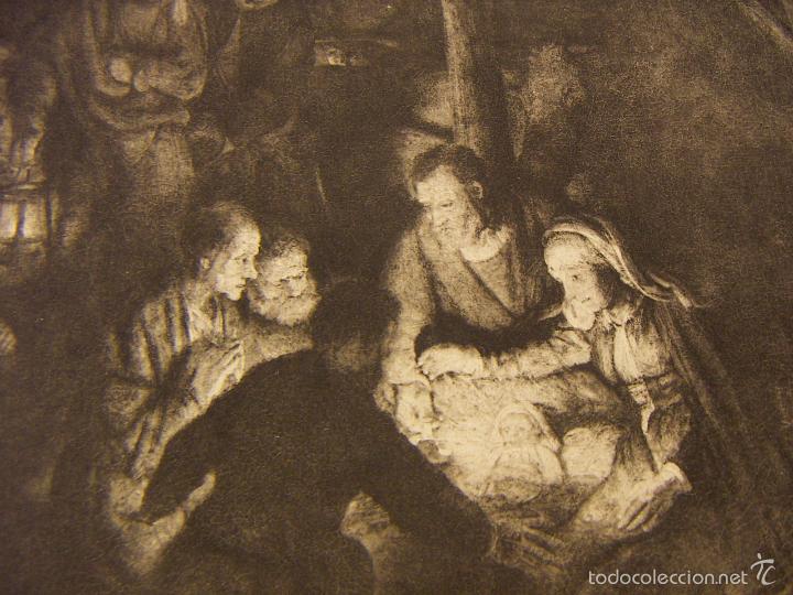 Arte: Grabado de Rembrandt de 1906 - Foto 2