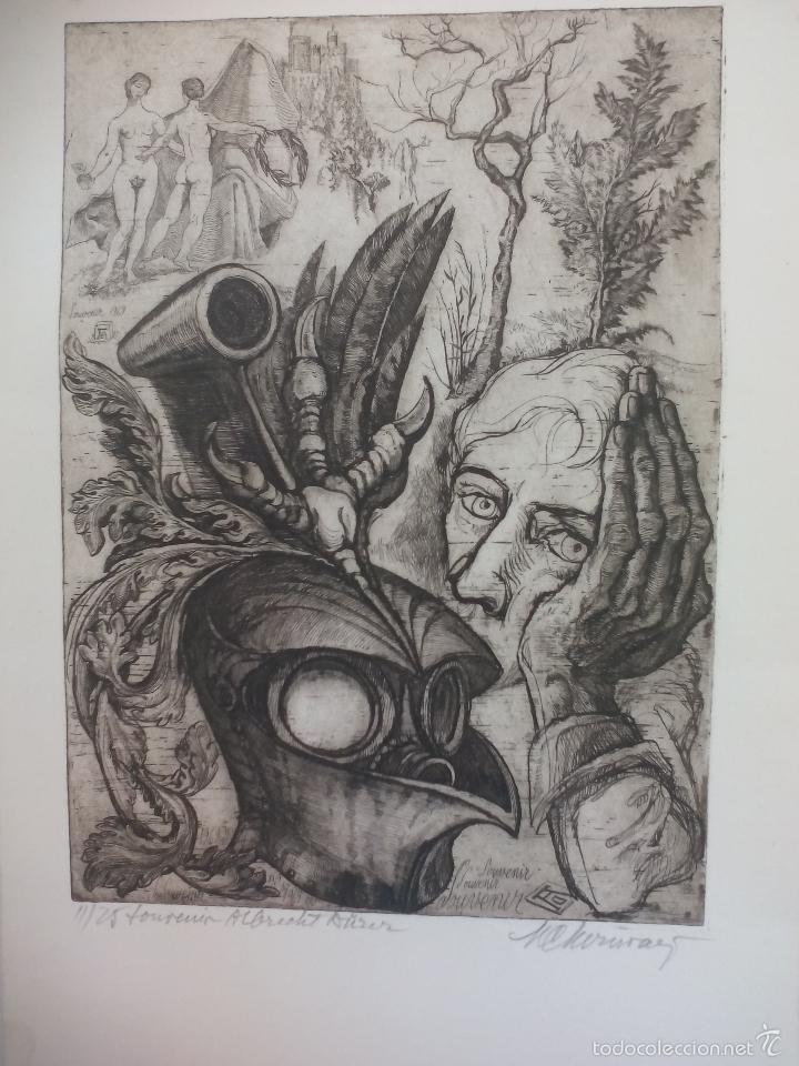 Art: Grabado de t&iacute;tulo ' souvenir Albrech D&uuml;rer' desconozco el autor, es el 11 de 25.