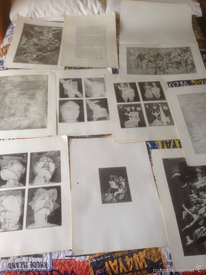 Art: Carpeta con grabados titulada imagen surreal de Galicia de xaime Quesada