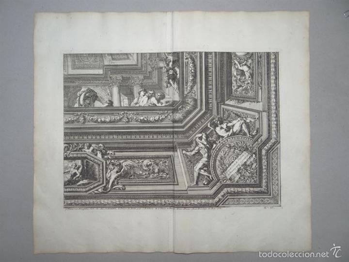 Arte: Escenas mitol&oacute;gicas y dise&ntilde;os geom&eacute;tricos. 1751. Le Pautre - Foto 2