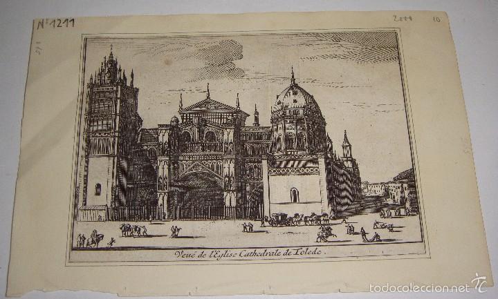 Arte: Veu&euml; de l&rsquo;Eglise Cathedrale de Tolede (Vista de la Iglesia Catedral de Toledo)