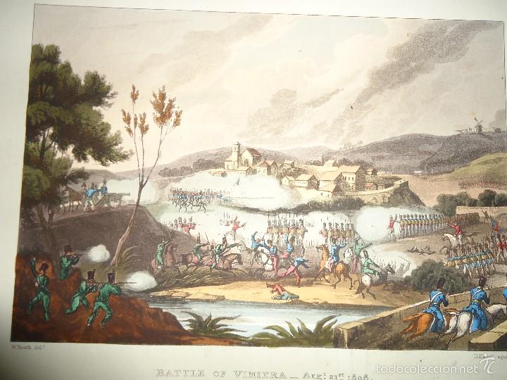 Art: BATTLE OF VIMIERA - Aug.t 21st. 1808. - BATALLA DE VIMIERA - PORTUGAL. London, 1815