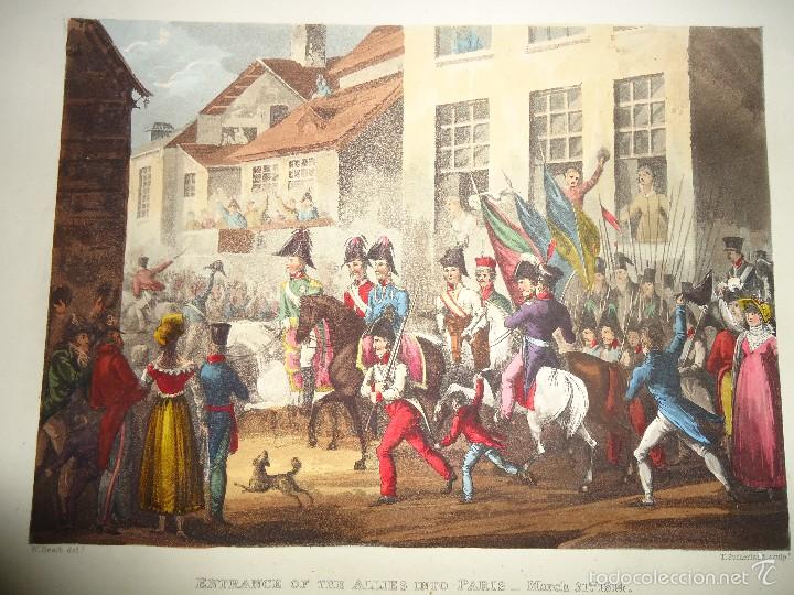 Arte: ENTRANCE OF THE ALLIES INTO PARIS 31 MARZO 1814 - MILITAR - ENTRADA DE LOS ALIADOS EN PARIS