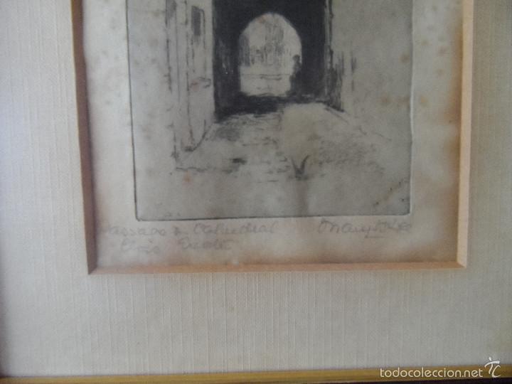 Arte: Grabado antiguo firmado - Foto 2