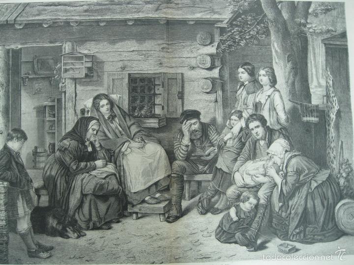 Arte: Escena familiar en Canad&aacute;, 1870 - Foto 1