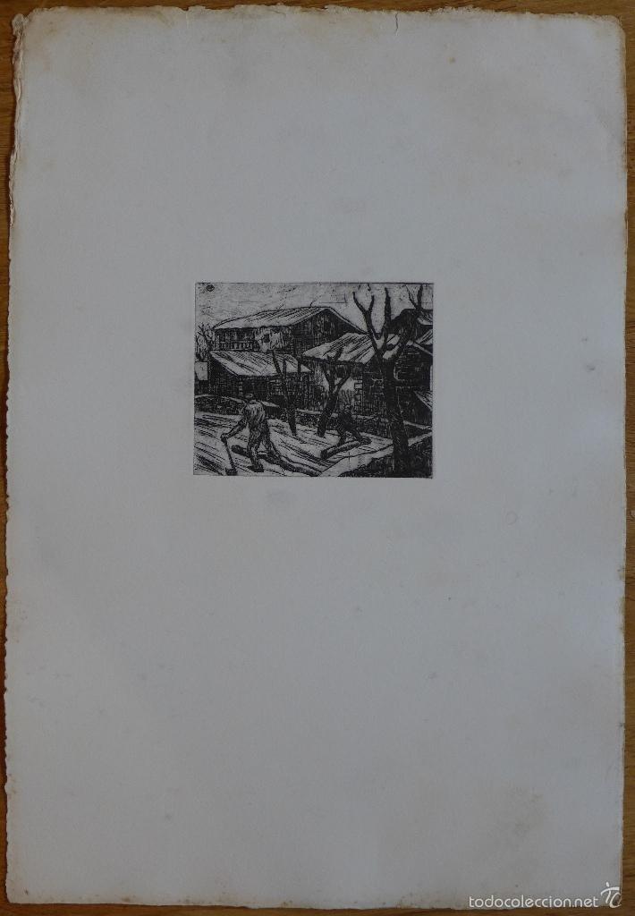 Art: GRABADO DEL ARTISTA VASCO ERNESTO P&Eacute;REZ OR&Uacute;E (1897-1957).