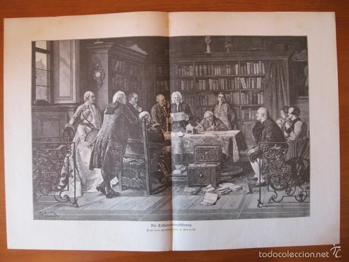Arte: Lectura de testamento, circa 1880 - Foto 2
