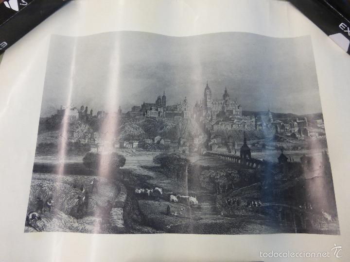 Art: GRABADO DE SALAMANCA ANTIGUA - VISTA DE LA CIUDAD SIGLO XVIII - GRAN TAMA&Ntilde;O IDEAL PARA ENMARCAR.