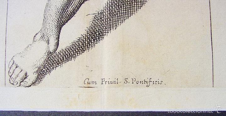 Arte: TRES DESNUDOS MASCULINOS. ARNOLD VAN WESTERHOUT (1651-1725). GRABADOR: CARLO CESIO. SIGLO XVII - Foto 4 - 58127748