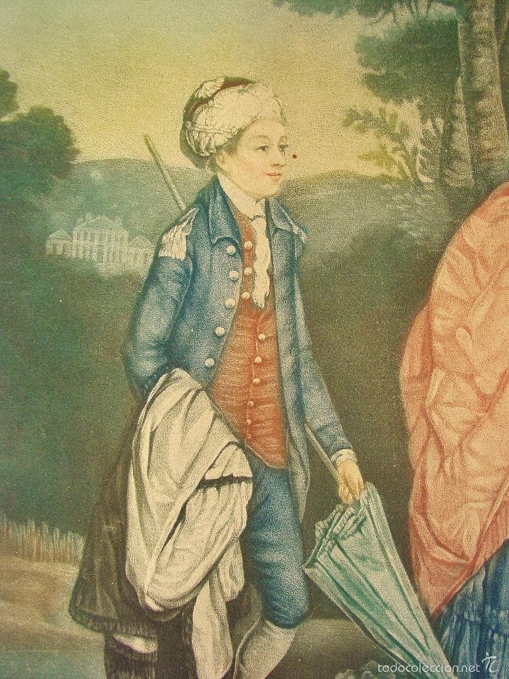 Arte: A LADY AND HER CHILDREN....GRABADO COLOREADO. WILLIAM REDMORE BIGG (1755-1828) - Foto 4 - 58144770