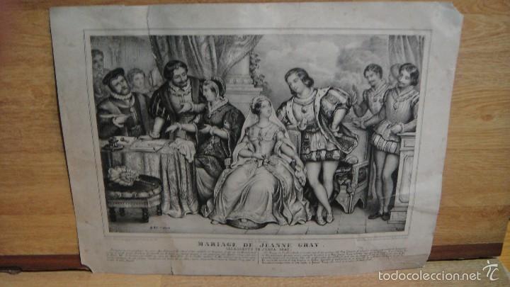 Kunst: casamiento de juana gray - lit. de becquet - en venta en el almacen de ant&ordm; bulla en cadix