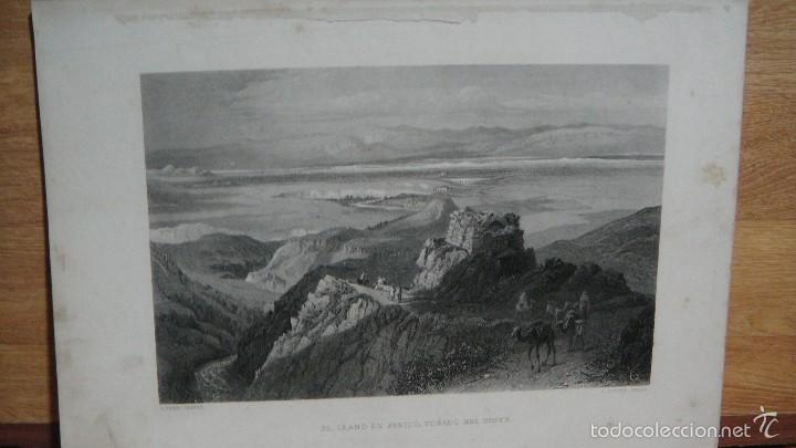 Arte: el llano de jeric&oacute; - h. fenn, dibuj&oacute; - c. cousen, grab&oacute;