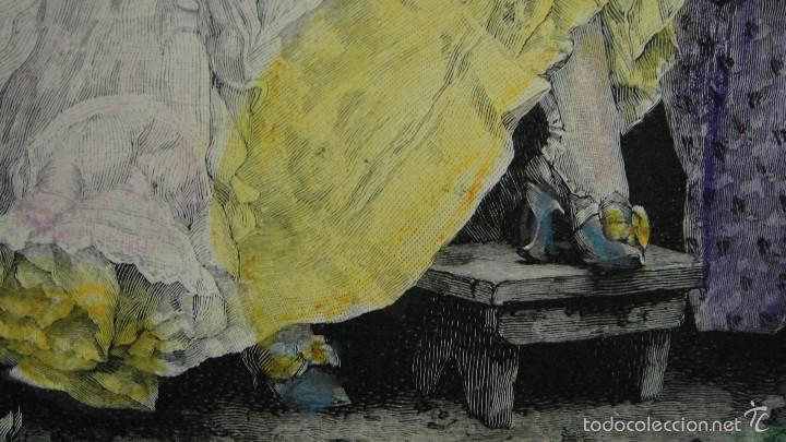 Arte: grabado coloreado a mano - Foto 4