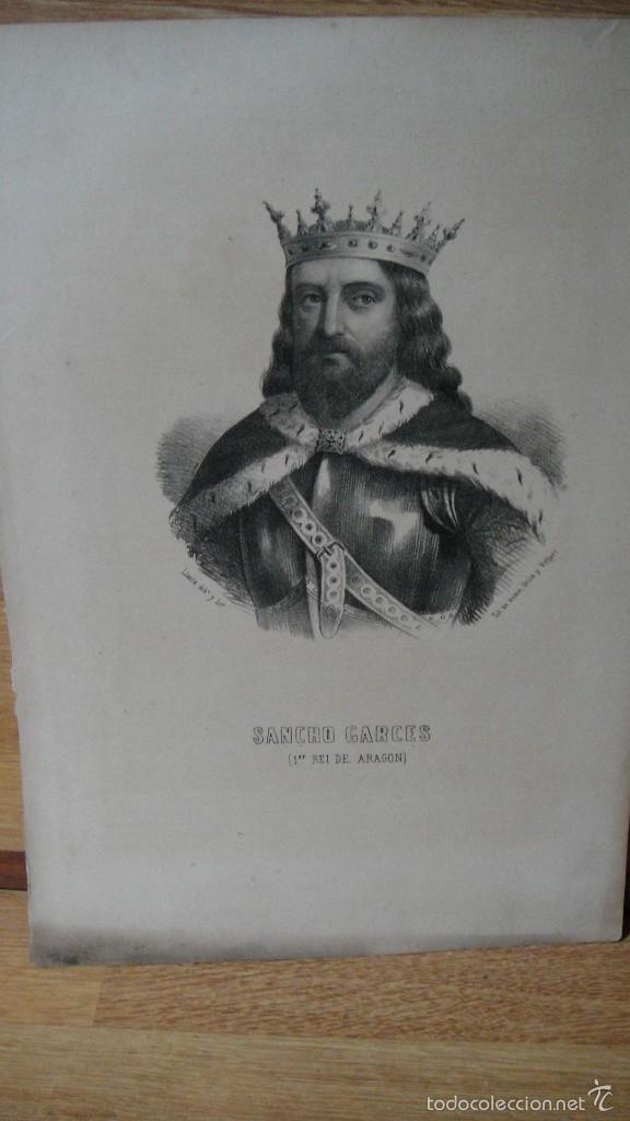 Arte: sancho garces , primer rei de aragon  - llanta dib&ordm; y lit&ordm;