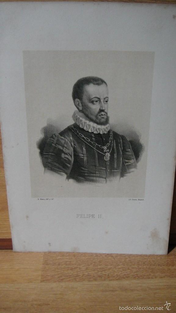 Arte: felipe II  - b. blanco, dib&ordm; y lit&ordm; - Foto 1