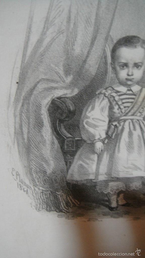 Arte: s. a. r. el srmo. sr. principe de asturia - eusebio planas 1861 - Foto 2