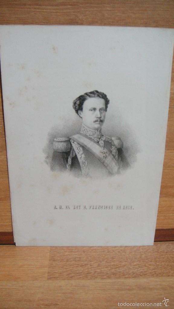 Arte: el rey d. francisco de asis - eusebio planas , 1860 - Foto 1
