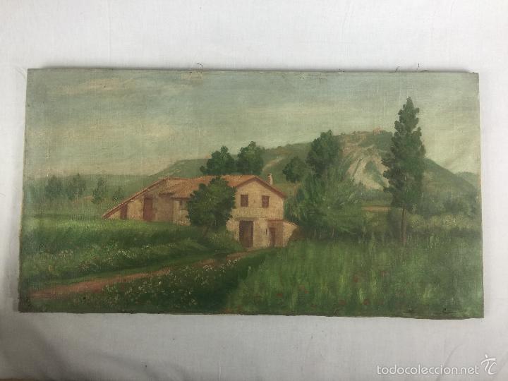 Kunst: antiguo paisaje al oleo