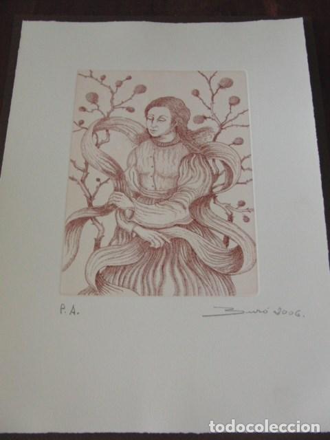 Arte: Carlos Bur&oacute; Grabado firmado y numerado