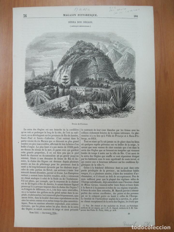 Arte: Vista panor&aacute;mica  de la Sierra dos Orgaos (Rio de Janeiro, Brasil), 1854