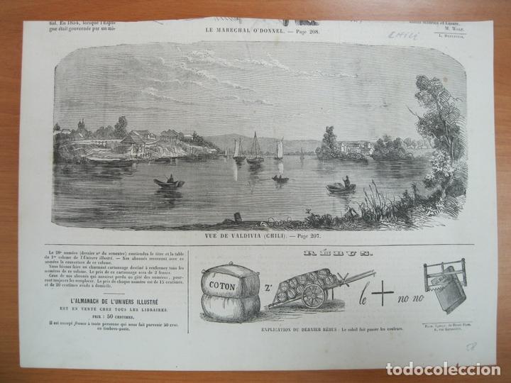 Arte: Vista del puerto de Valdivia (Chile, Am&eacute;rica)), 1858