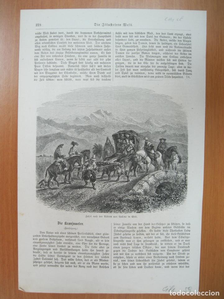 Kunst: Camino a las Termas de Colina (Chile, Am&eacute;rica del sur), 1859.
