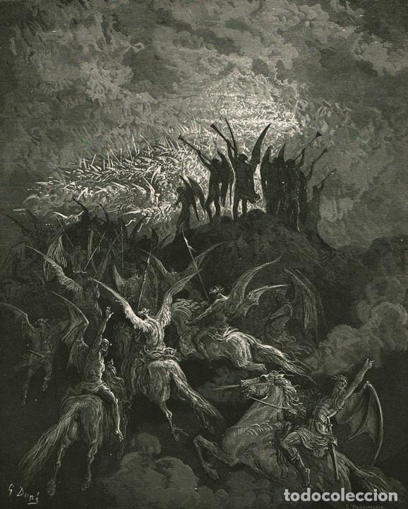 Original from The Dore Gallery Edmund Ollier 1870 Engraving from The Bible by Doré The plague of darkness