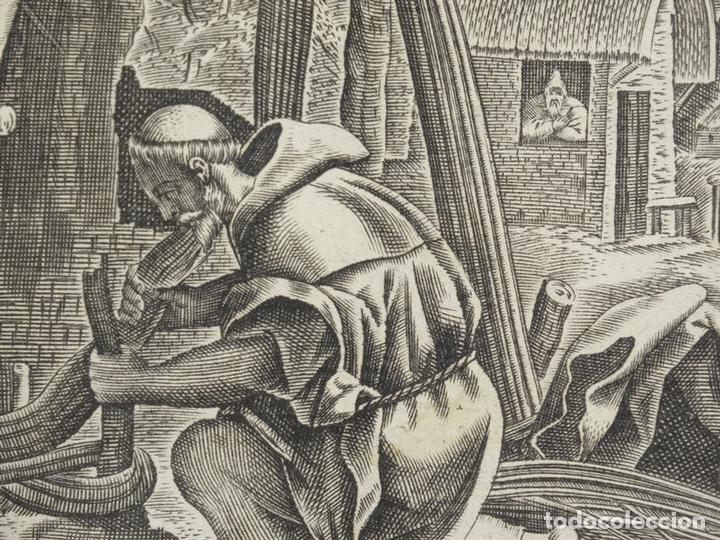 Arte: Aldea de Eremitas, 1688. Joan y Raphael Sadeler - Foto 3