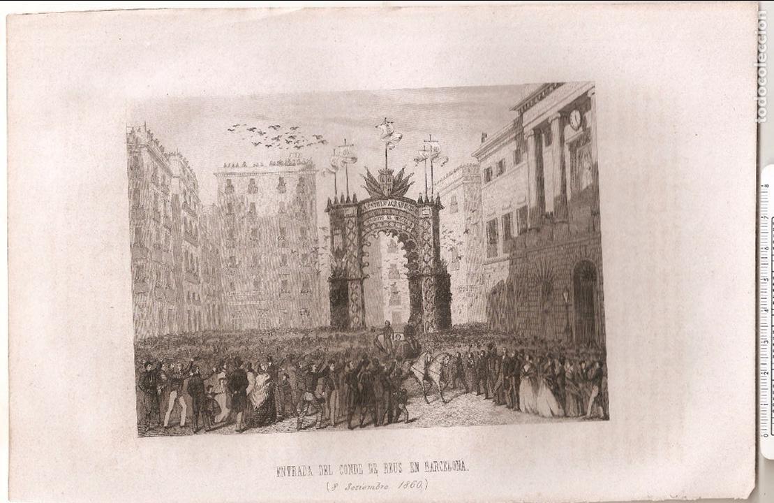Arte: General Prim en Barcelona. Siglo XIX - Foto 1