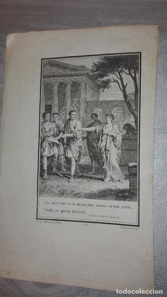 Arte: Grabado J.M. Moreau 1784 Simonet Sculp - Foto 1