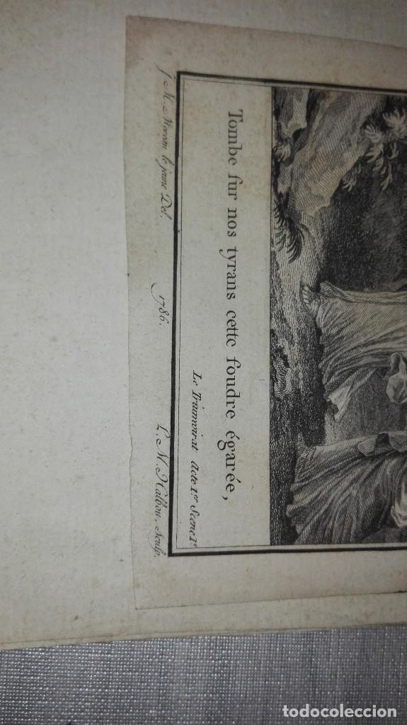 Arte: Grabado J.M. Moreau 1786 Simonet Sculp - Foto 2