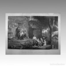 Arte: S. J. FERRIS - SALE OF THE PET LAMB (GRABADO ANTIGUO) - 1866. Lote 54239677