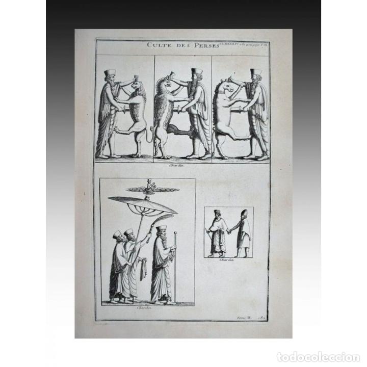 Arte: BERNARD DE MONTFAUCON - CULTO DE LOS PERSAS - 1719 - Foto 2