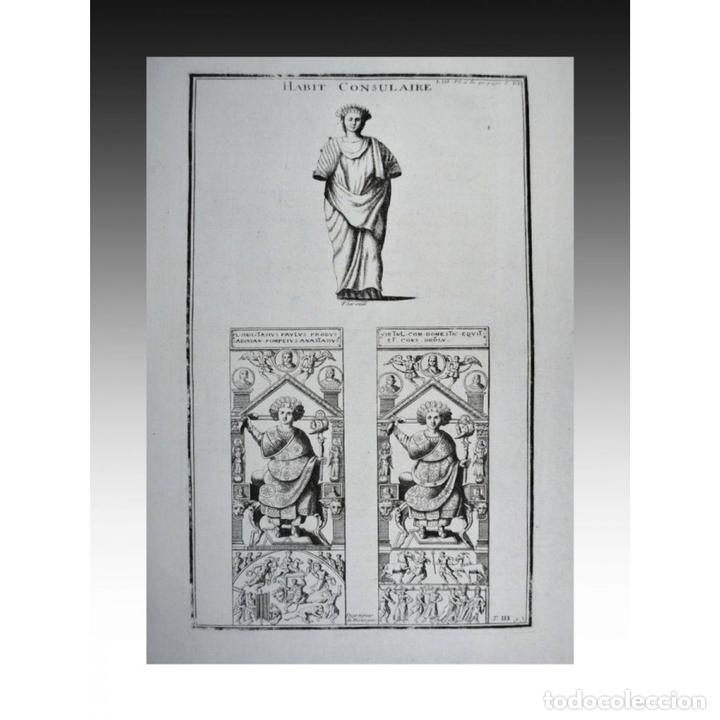 Arte: BERNARD DE MONTFAUCON - VESTIMENTA CONSULAR - 1719 - Foto 1