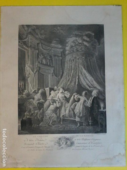 Arte: LE COUCHE DE LA MARIEE - AGUAFUERTE - GRABADO - - Foto 1