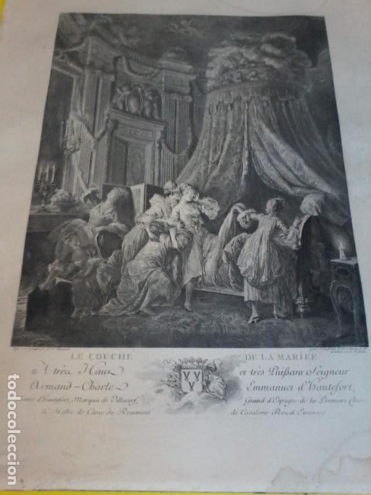 Arte: LE COUCHE DE LA MARIEE - AGUAFUERTE - GRABADO - - Foto 2