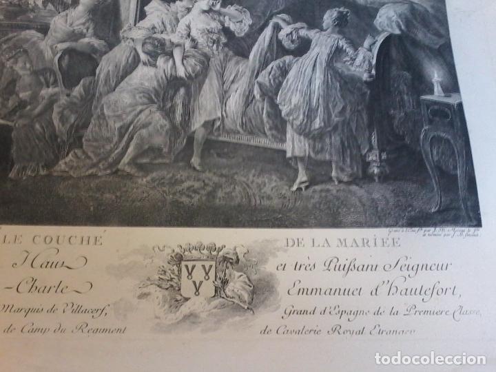 Arte: LE COUCHE DE LA MARIEE - AGUAFUERTE - GRABADO - - Foto 6