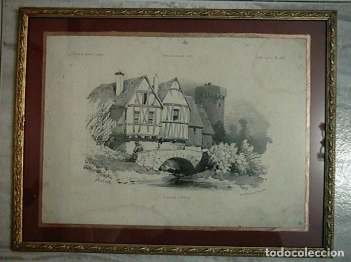Arte: grabado antiguo franc&eacute;s - Foto 1