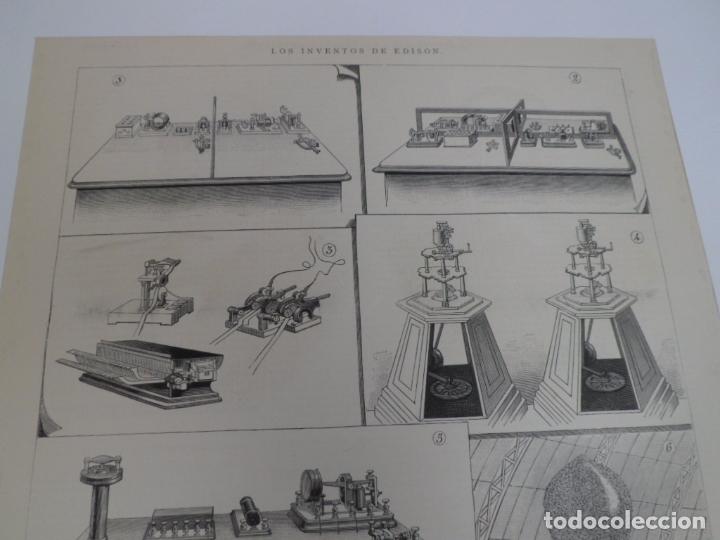 Arte: GRABADO LOS INVENTOS DE EDISON - Foto 2