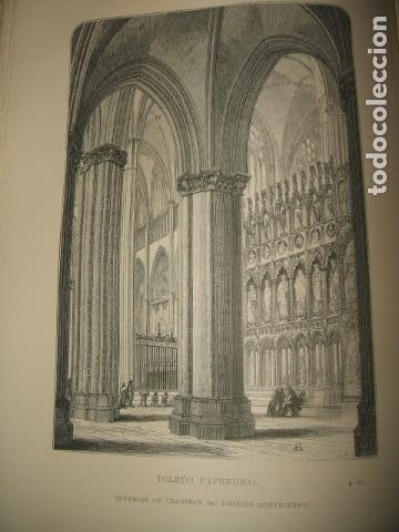 Arte: TOLEDO INTERIOR DE LA CATEDRAL GRABADO 1869 - Foto 1